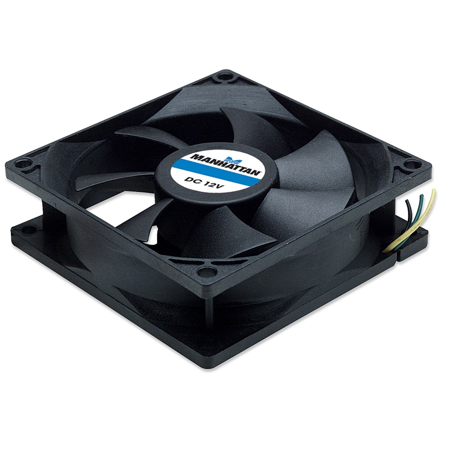 VENTILADOR,MANHATTAN,700955, 80X80X25, 3 PINES,GABINETE CPU CF-48 - MANHATTAN