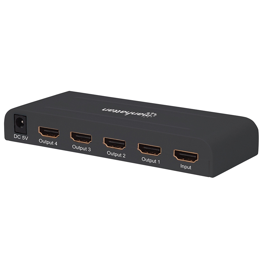 VIDEO SPLITTER,MANHATTAN,207515, HDMI 4K@30HZ, 1 IN:4 OUT AC-5826 - MANHATTAN
