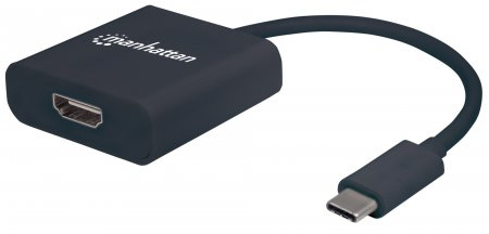 151788 Convertidor USB-C a HDMI, Convierte una señal de audio y video de USB-C a HDMI Hembra,resolucion hasta 3840x2160p 30Hz - MANHATTAN