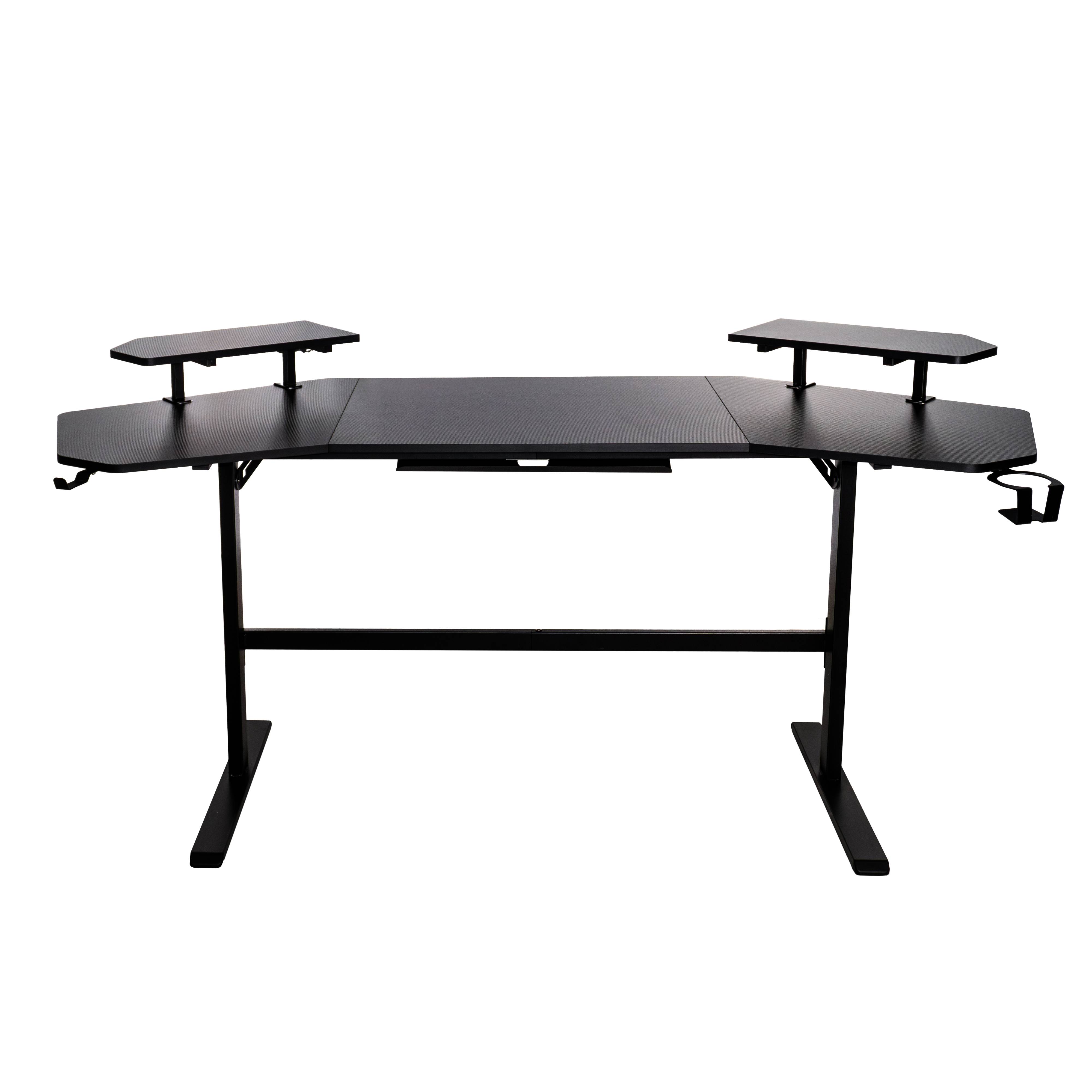 Escritorio Gamer fibra de carbón (NA-0648), Escritorio XL, fibra de carbono, color negro Modelo: NA-0648 ESCNCB040 - Naceb Technology