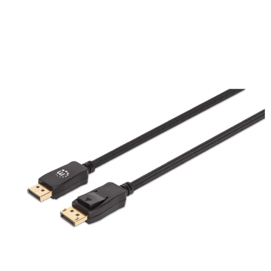 CABLE DISPLAYPORT,MANHATTAN,353595, V1.4 M-M 1.0M NEGRO 8K60HZ CB-2634 - MANHATTAN