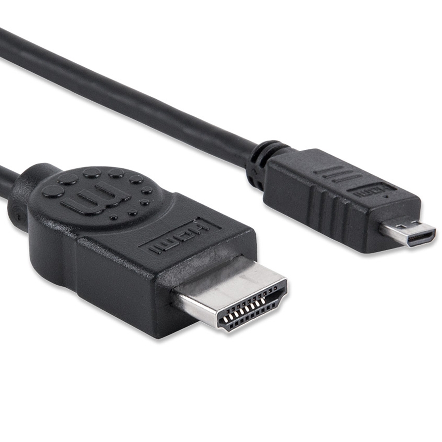 CABLE HDMI,MANHATTAN,324427, 1.4 M-MICRO 2METHERNET CB-351 - MANHATTAN