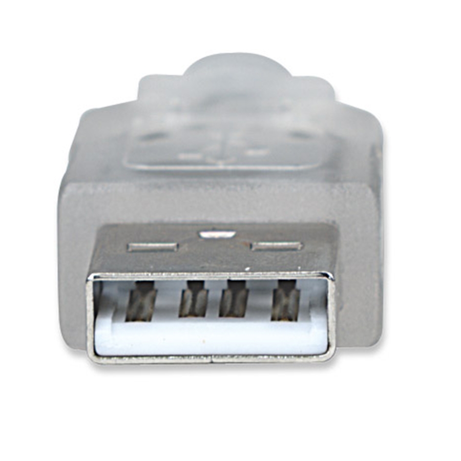 CABLE USB,MANHATTAN,340465,V2.0 A-B  4.5M, PLATA CB-211 - MANHATTAN