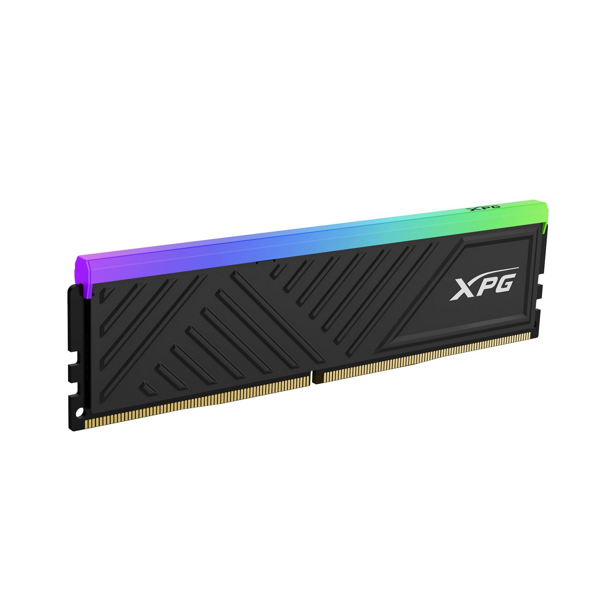 Memoria RAM ADATA XPG SPECTRIX D35G, DDR4 16GB UDIMM 3200MHz, con Iluminación RGB. Disipador NEGRO. AX4U320016G16A-SBKD35G - ADATA
