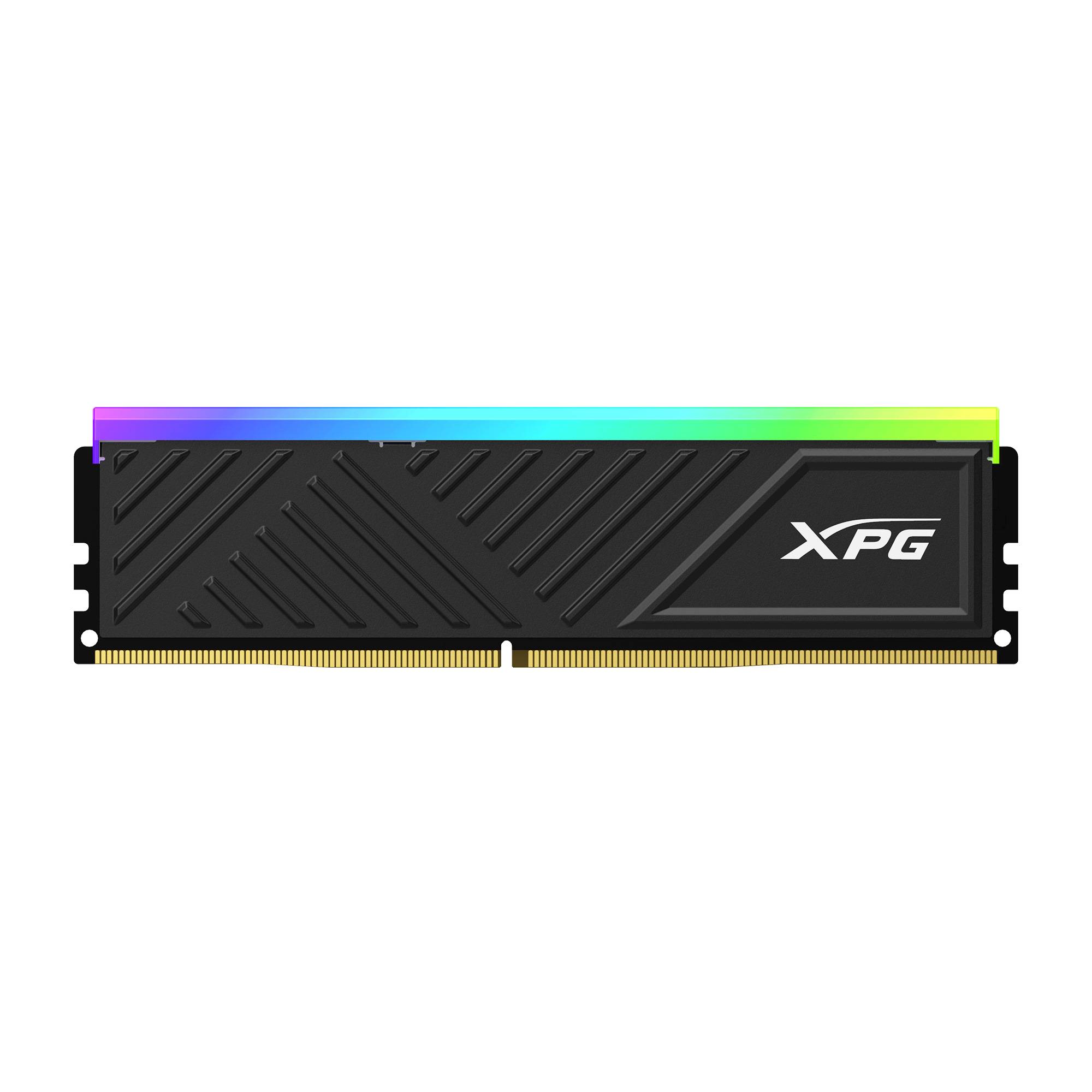 Memoria RAM ADATA XPG SPECTRIX D35G, DDR4 16GB UDIMM 3200MHz, con Iluminación RGB. Disipador NEGRO. AX4U320016G16A-SBKD35G - ADATA