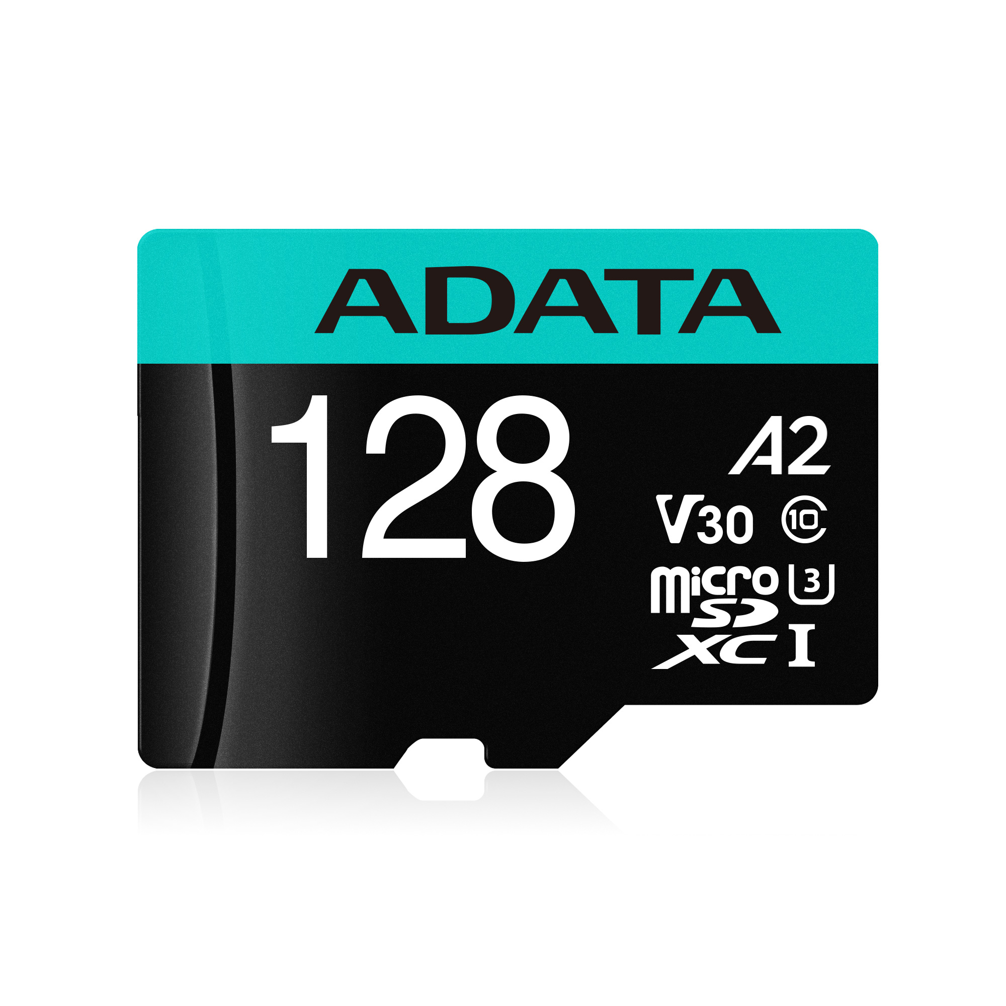 Micro Secure Digital ADATA microSDXC/SDHC UHS-I U3 V30 128GB Clase 10 (A2), Velocidad de lectura / escritura 100/85 (MB/s) - ADATA