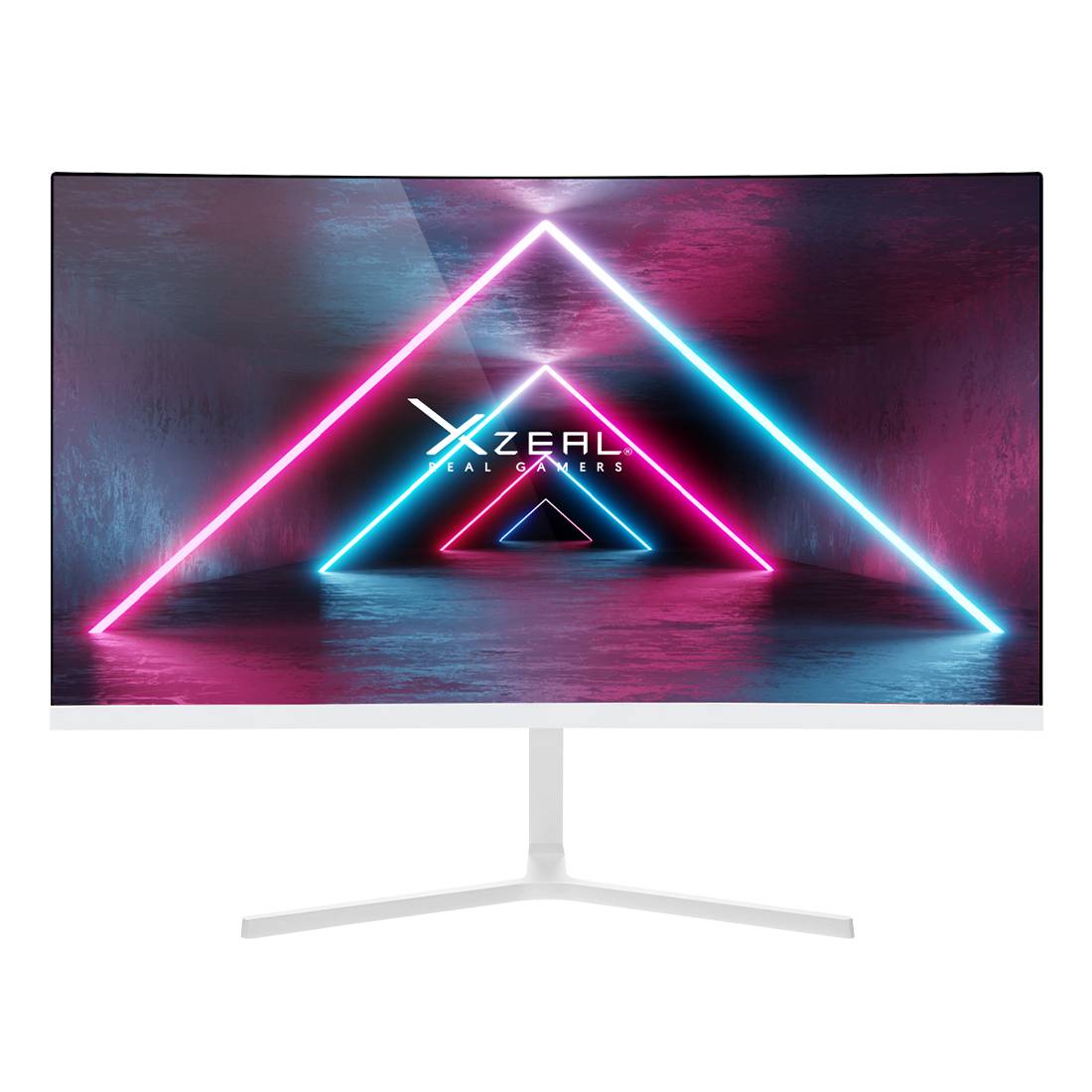 Monitor Xzeal 23.8 pulgadas Xzeal XSPMG07W  XST-570-1 Panel Curvo VA FHD 100Hz 5ms 1xVGA + 1xHDMI + Vesa 100x100mm Blanco MONSTY340 - Xzeal
