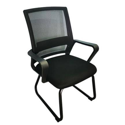 Silla de Visita Nextep NE-652N con Descansabrazos Tela/Malla color negro SILNEX040 - Nextep
