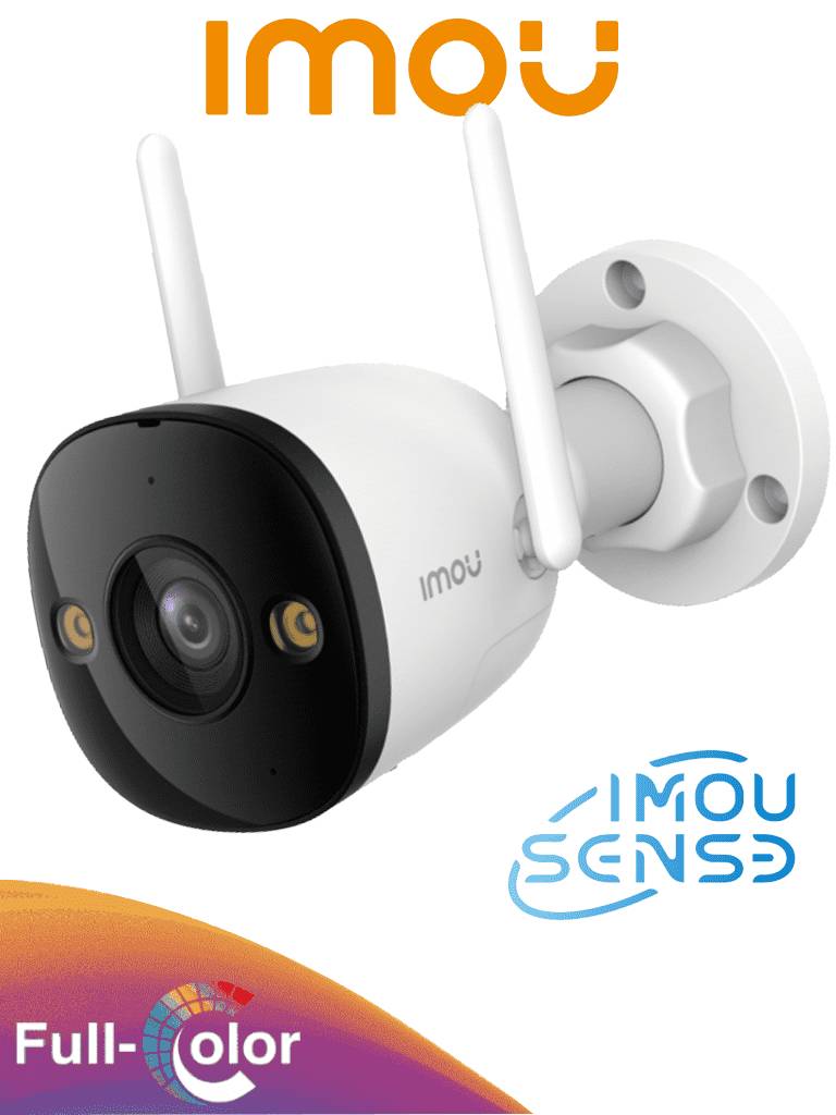 CAMARA IMOU IPC-S3EN-5M0WE Bullet 3 5MP Cámara IP Bullet WiFi de 5MP, Full C, visión nocturna inteligente, audio bidireccional,108°, IR 30m,IP6 MicroSD