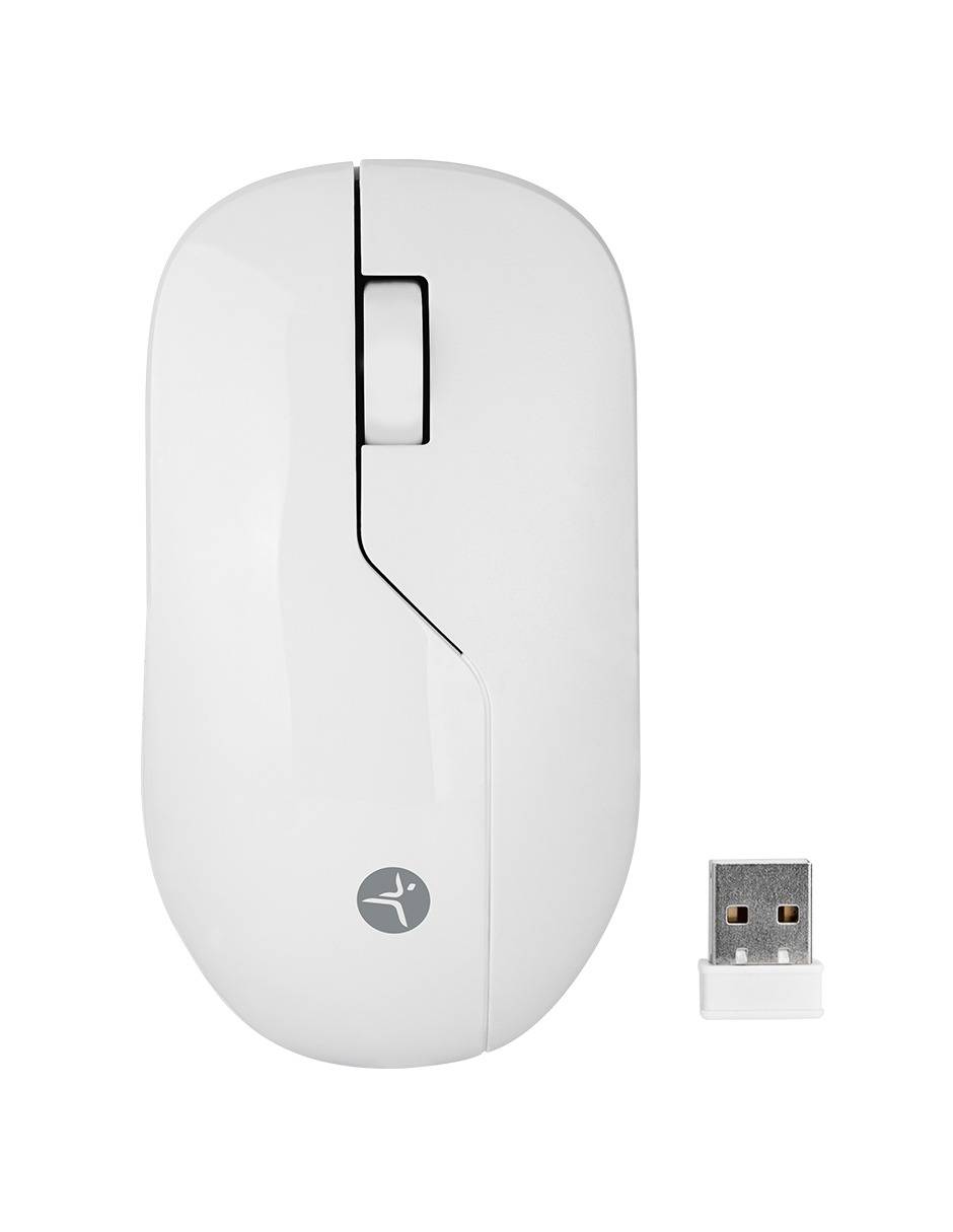 Mouse Inalámbrico ARMOR Recargable TECHZONE color Blanco, 1200 DPI, 3 Botones. MOUTCH1000