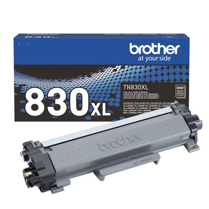 Tóner Brother TN830XL negro, rendimiento aproximado 3,000 páginas, compatible con DCPL2660DW CARBRT4480