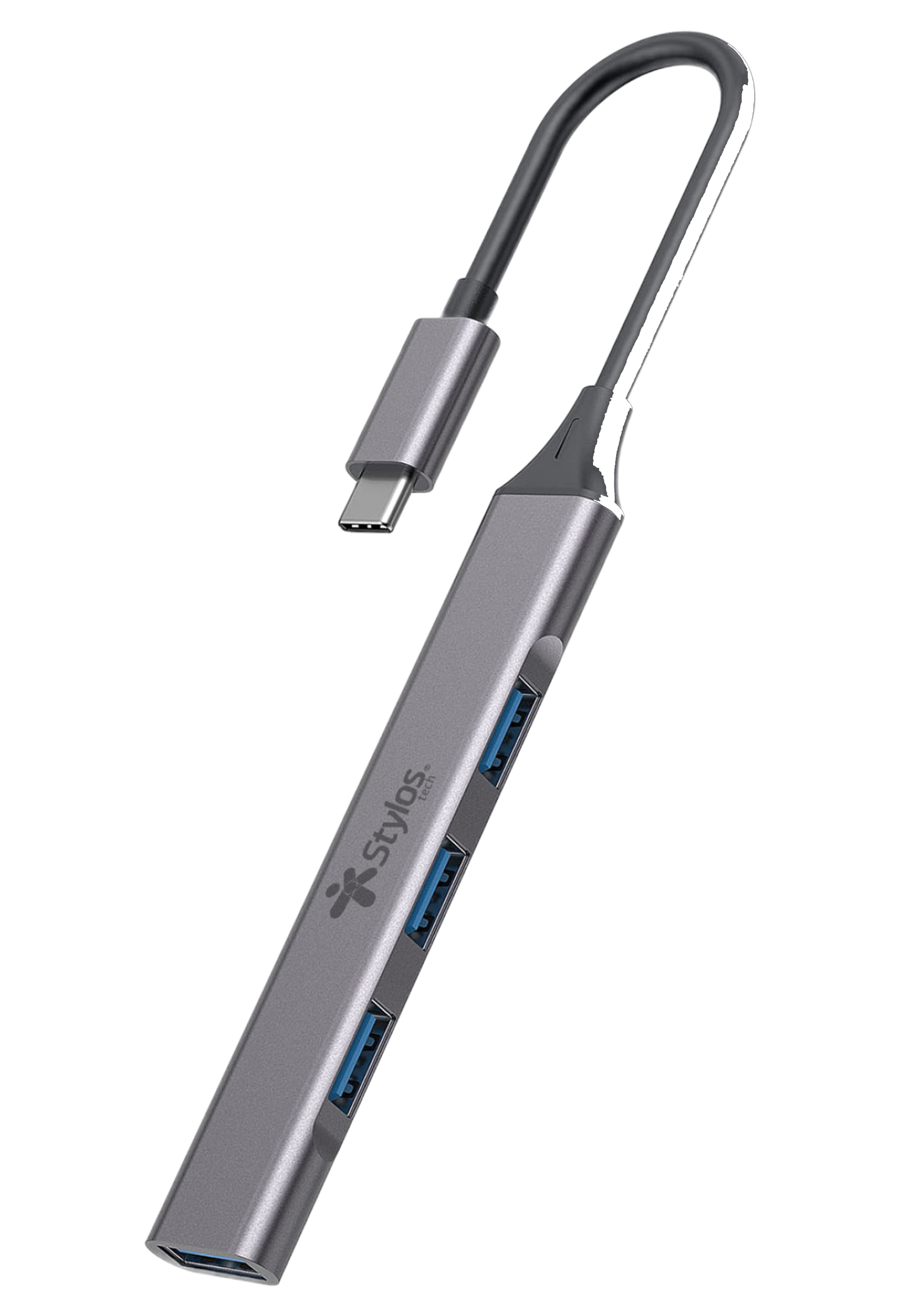 Adaptador HUB 4 En 1 Stylos. STCBHUB42G ACCSTY380