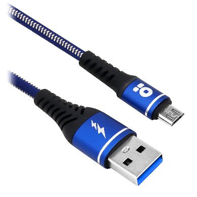 Cable USB V2.0 Tipo Micro B, 1.0 M, Denim, Azul (6000717), Brobotix