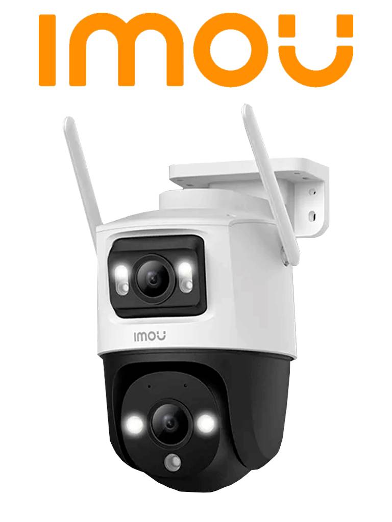 Cámara IMOU PT DUAL PT modelo IPC-S7XN-8M0WED P PT Wifi Dual de 8MP con lente fijo y PT de 3MP, visión nocturna de 30m, micrófono y altavoz integrados, aud