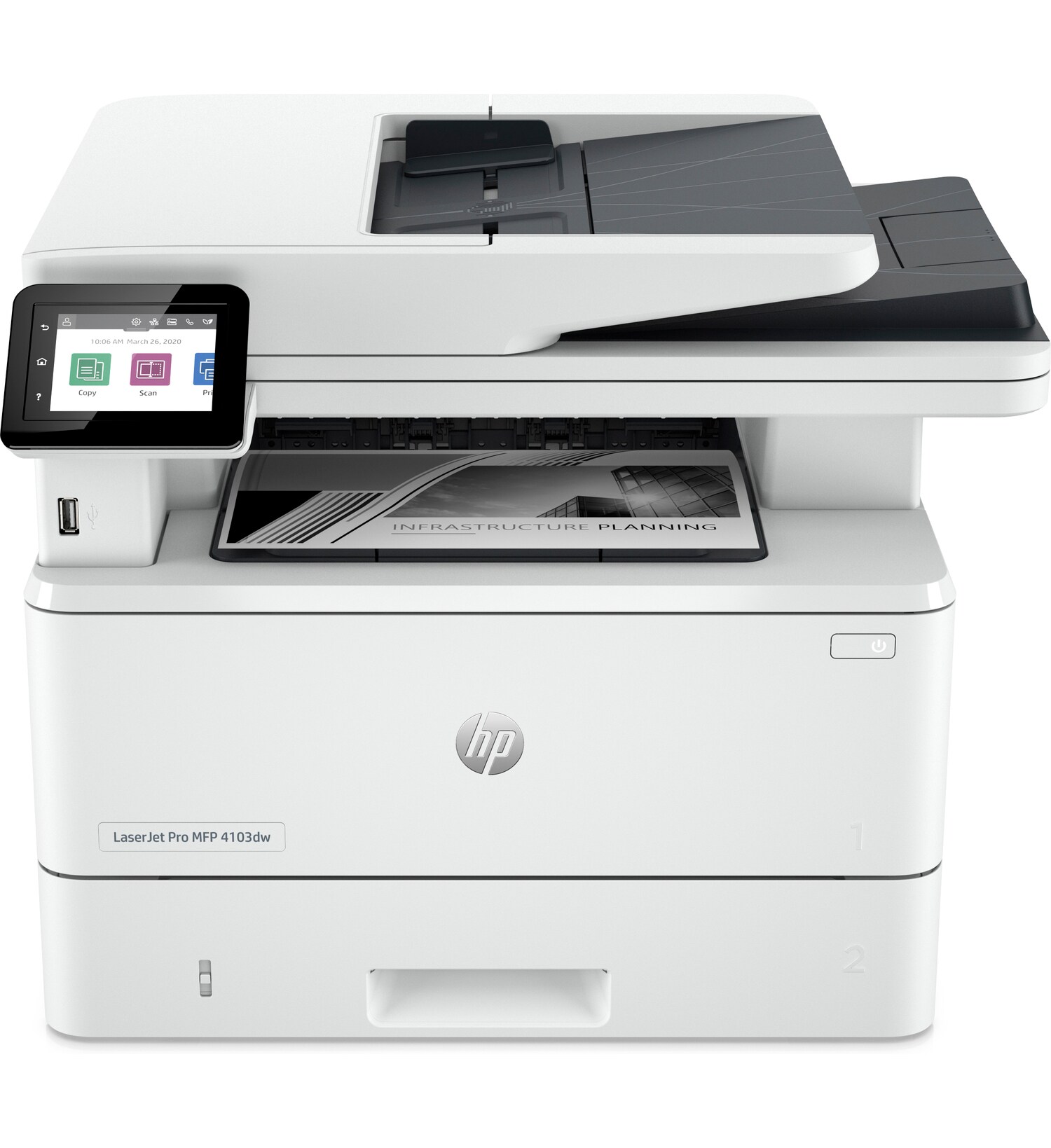 Impresora Multifunción HP LaserJet Pro 4103FDW 2Z629A - 1200 x 1200 DPI, 40 ppm, 80000 páginas por mes MTFHPI1415