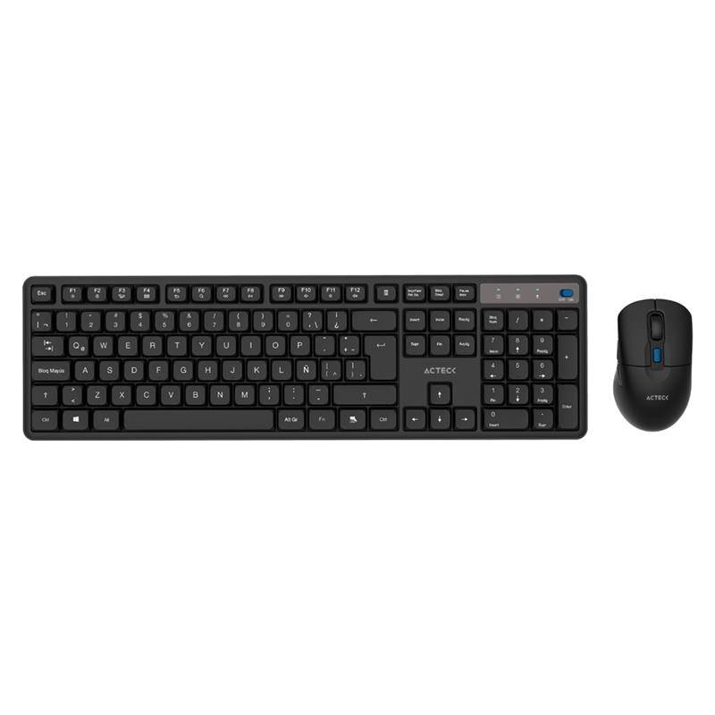 Kit Teclado y Mouse Acteck CREATOR SILENT PRO MK474  Teclado y Mouse Inalámbrico KITACT1370