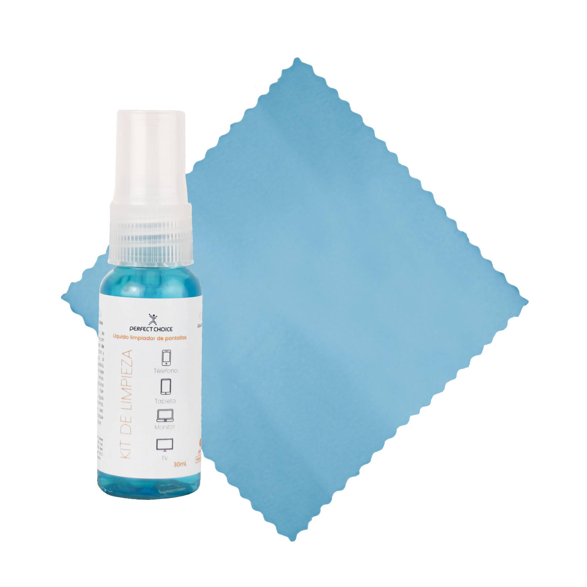 Kit de limpieza de pantallas líquido limpiador y microfibra ACCMST4900