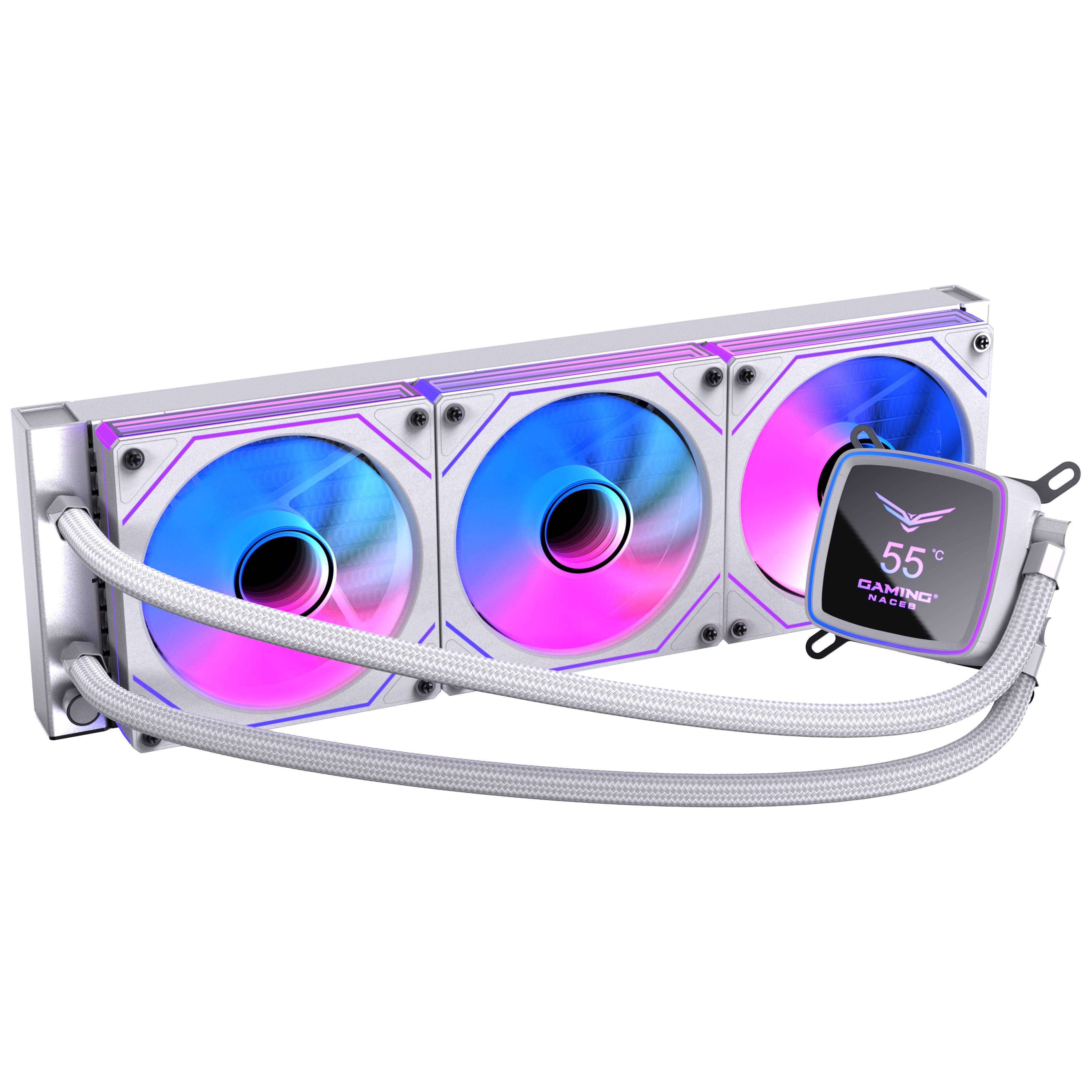 NACEB ENFRIAMIENTO LIQUIDO BOREAL 360MM PANTALLA DIGITAL ARGB BLANCO NA-0656B VENNCB230
