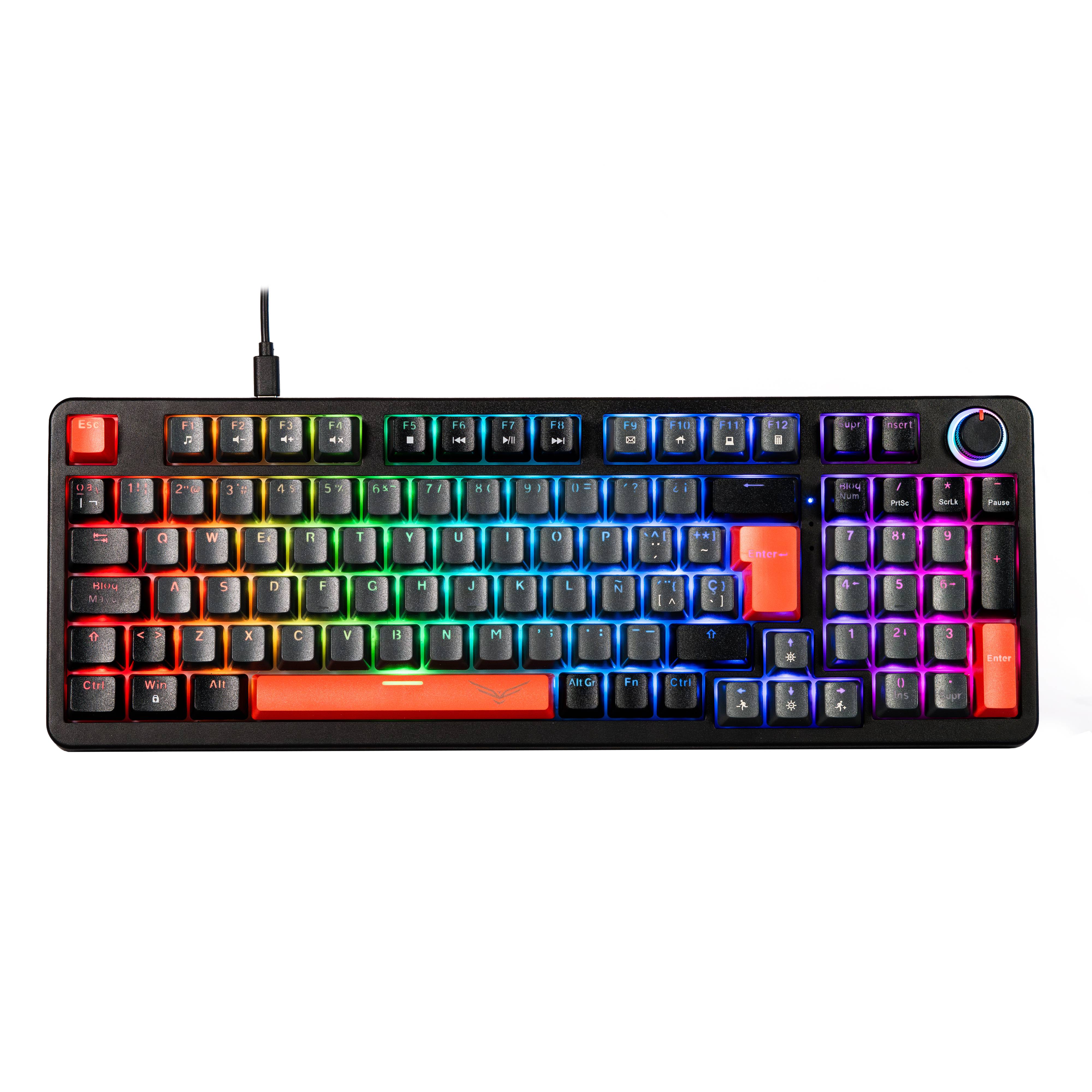 NACEB TECLADO MECANICO GAMER SWITCH RGB RED PHYTON NA-0972N TECNCB190
