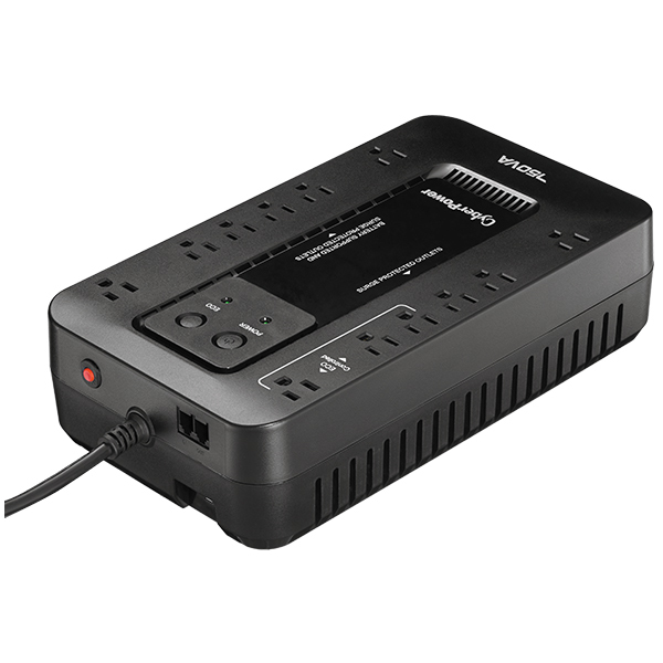 No-Break CyberPower EC750G, 750 VA, 450 W, 8 h, Negro, Hogar y Oficina NBKCYP750