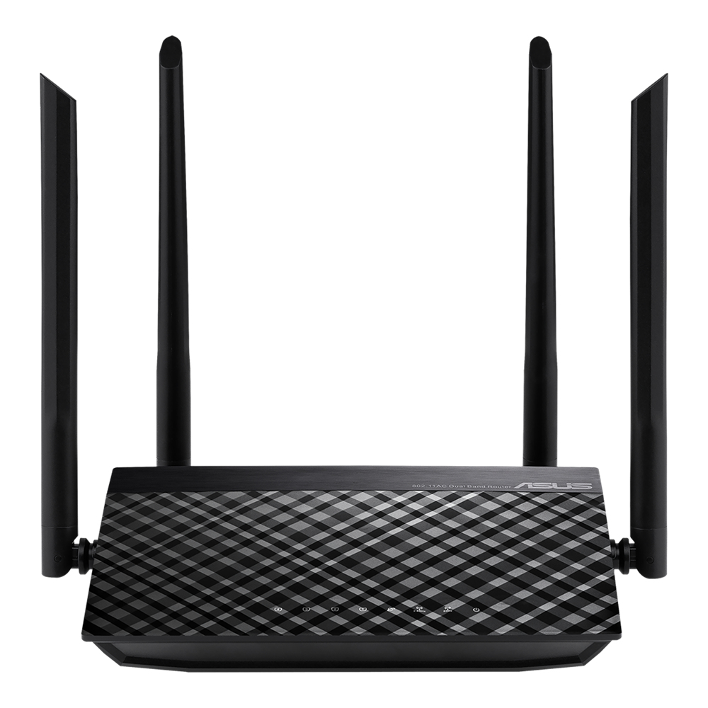 Router ASUS RT-AC1200_V2, 300 + 867 Mbps, Antena externa x 4, Transmitir / Recibir Tecnología MIMO 2,4 GHz 2 × 2, 5 GHz 2 × 2
