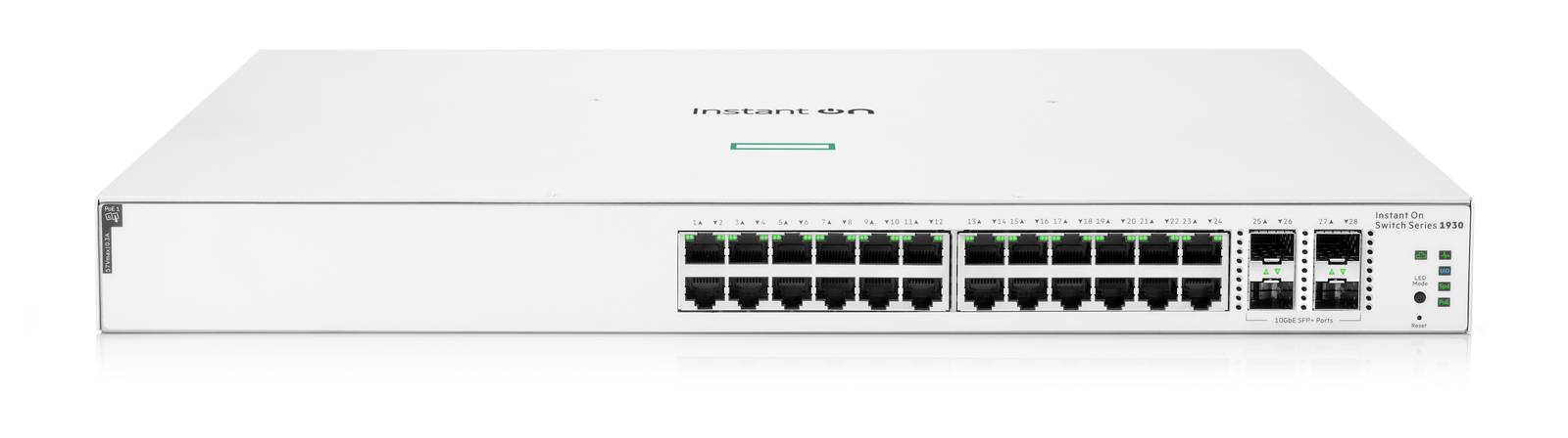 Switch HPE Instant On 1930 Gigabit Ethernet, 24 puertos PoE Clase 4 370 W, 4SFP+ 10GbE (JL684B) SWTARU950