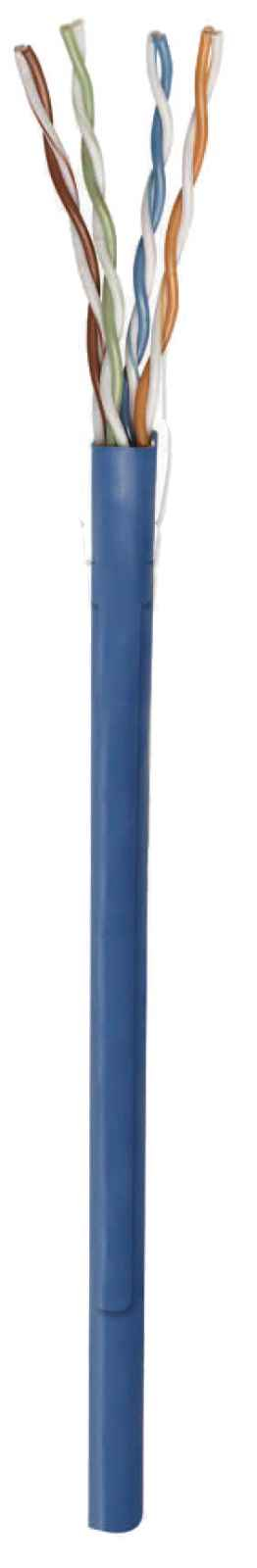 Bobina de cable de red UTP, Solida, 705059, 100% Cobre, 305 m, CAT 6, Color Azul, 4 pares, 23 AWG