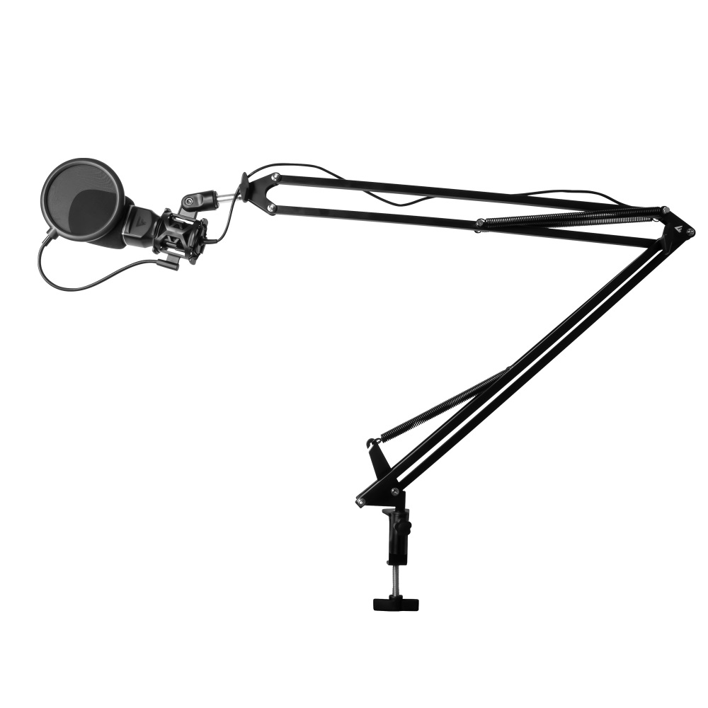 BRAZO PARA MICRÓFONO GAME FACTOR MAG500 AJUSTABLE, NEGRO