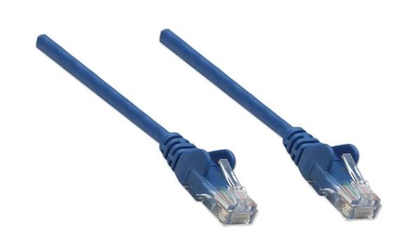 342599 Cable de red, Cat6, UTP RJ45 Macho / RJ45 Macho,2.0 m,Color Azul,Contactos con baño de oro para una mejor conexión.
