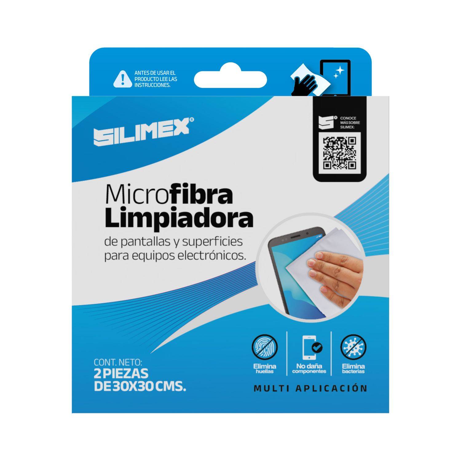 MICROFIBRA LIMPIADORA 30x30 CM SLXLMP740
