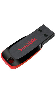 Memoria USB SANDISK Unidad flash USB CRUZER BLADE, Rojo, 32 GB, USB 2.0