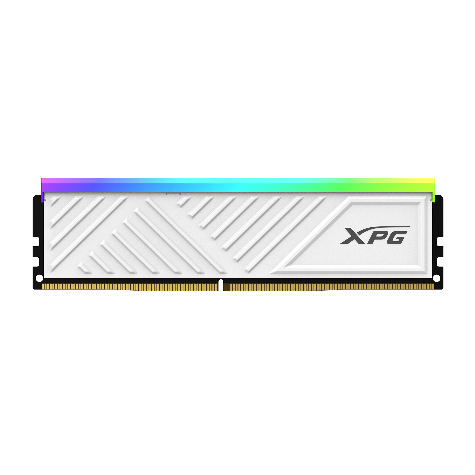 Memoria RAM ADATA XPG SPECTRIX D35G, DDR4 16GB UDIMM 3200MHz, con Iluminación RGB. Disipador BLANCO. AX4U320016G16A-SWHD35G