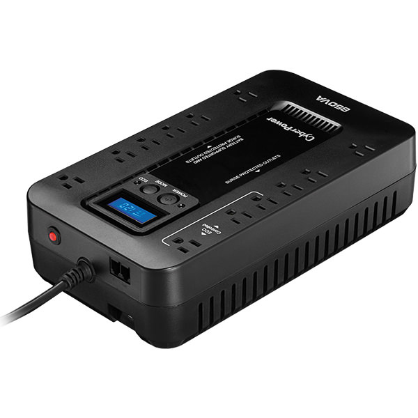 No-Break CyberPower EC850LCD, 850 VA, 510 W, 8 h, Negro, Hogar y Oficina NBKCYP760