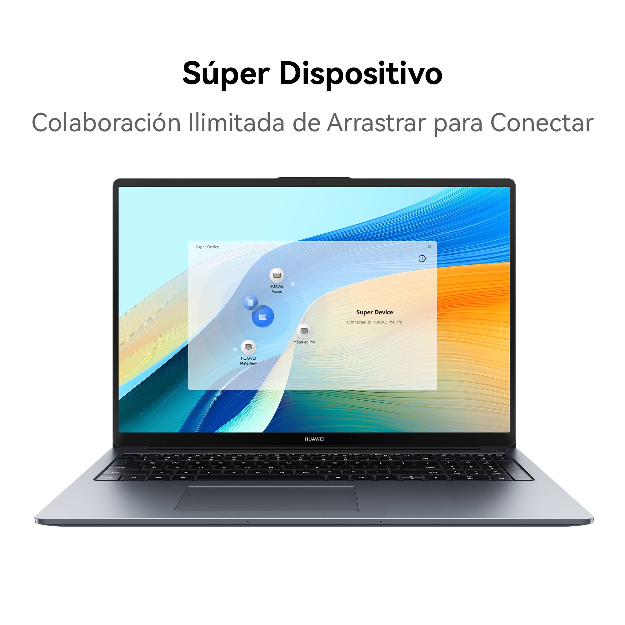 53014MUD MatebookD16 Ci5 13420H 16GB+512GB.Diseño estetico cuerpo de metal | Pantalla FHD 16 Pulgadas| Teclado númerico | Peso Ligero | SinSistemaOperativo COMHUA540