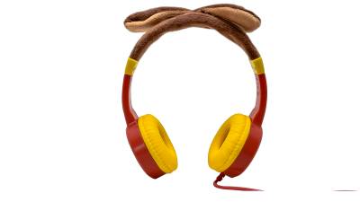 AUDIFONOS ON-EAR ALAMBRICOS KIDS VOLUMEN SEGURO A 95DB 3.5 MML SALIDA AUDIO 3.5MML HIPOALARGENICO NO TOXICO PUG ROJO BOCNNN250