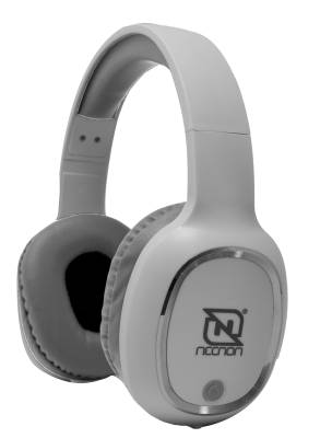 AUDIFONOS OVER-EAR BLUETOOTH NBH-04 PRO ALTA POTENCIA RADIO FM MICRO SD 3.5MML MANOS LIBRES BLANCO/PLATA BOCNNN360
