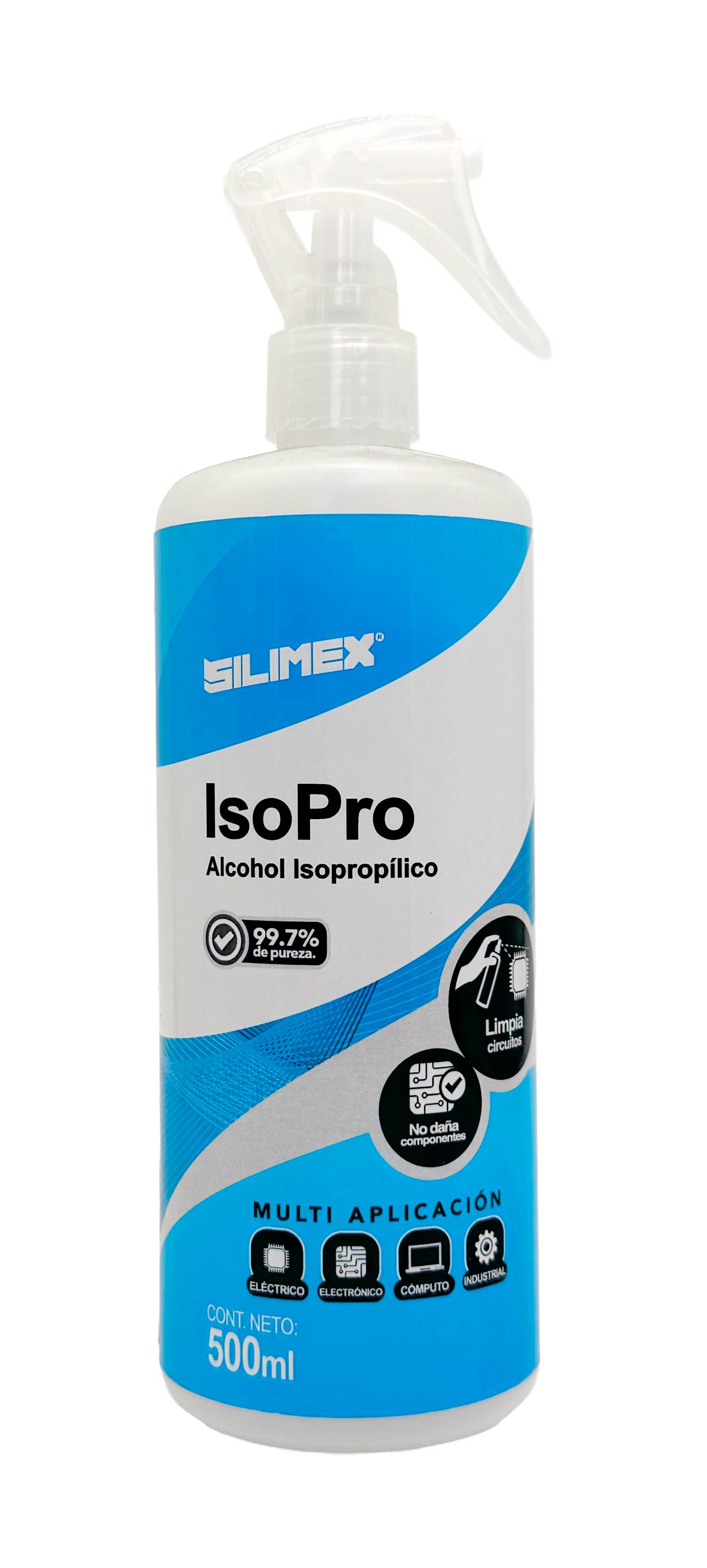 Alchol Isopropilico SILIMEX 500 ml, Mini-Trigger precision spray (CY-P) SLXLMP790