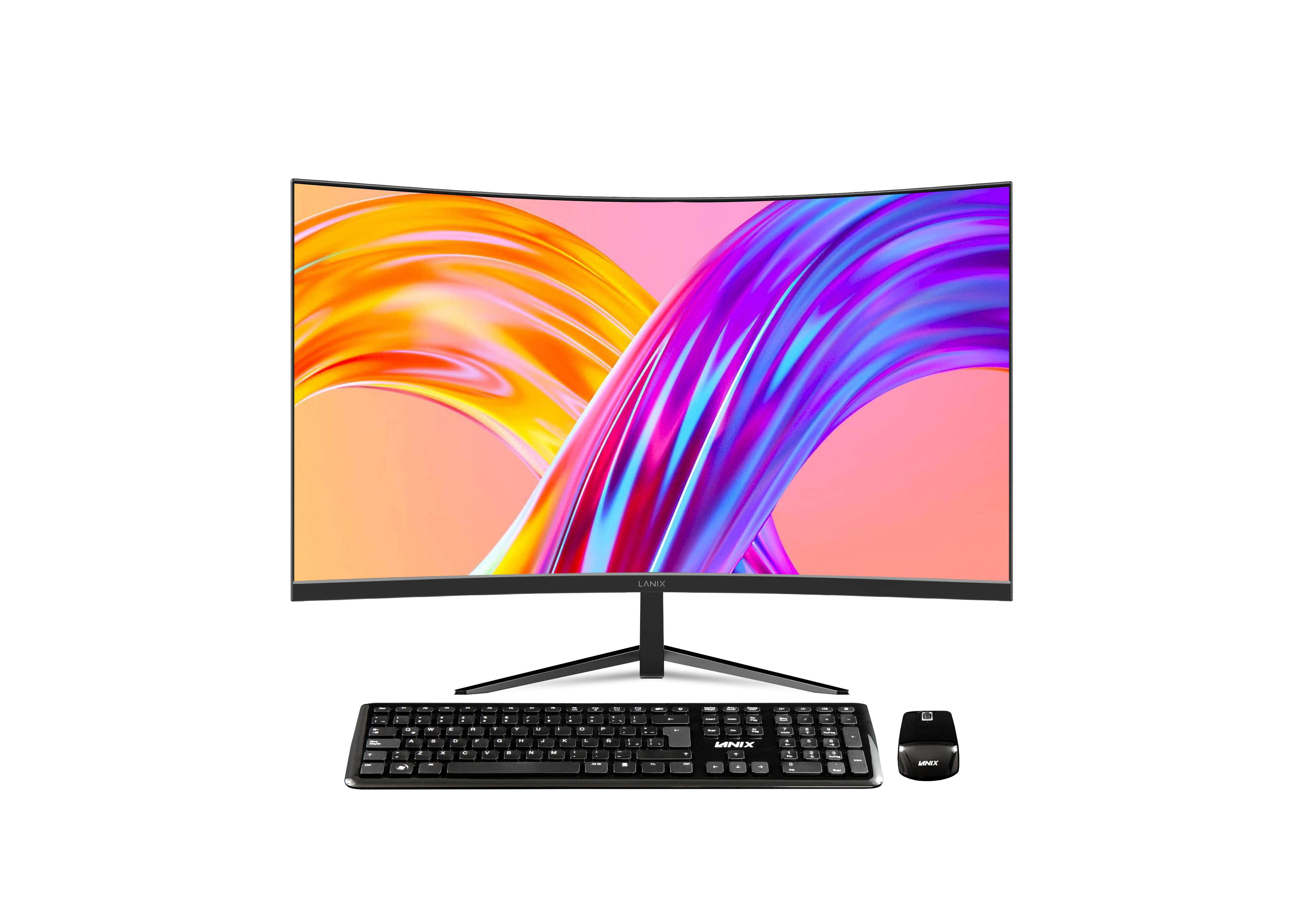 All in one Lanix X240 V3 42113. Pantalla 23.8 pulgadas LED Full HD (1920 x 1080), IPS, curvo AIOLNX410