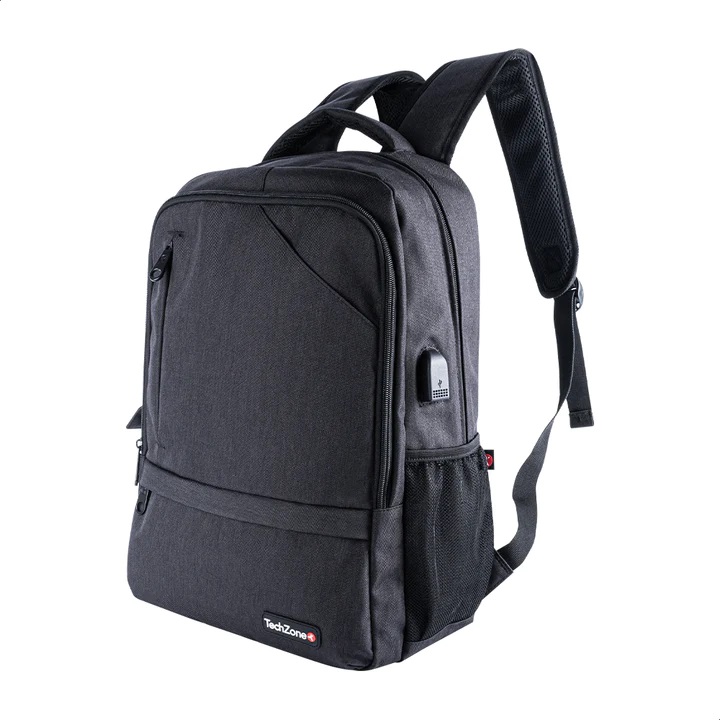 Backpack Loud TechZone, de 15.6 pulgadas, múltiples compartimientos, organizador frontal, costuras y asas reforzadas, garantía limitada de por vida. MALTCH100