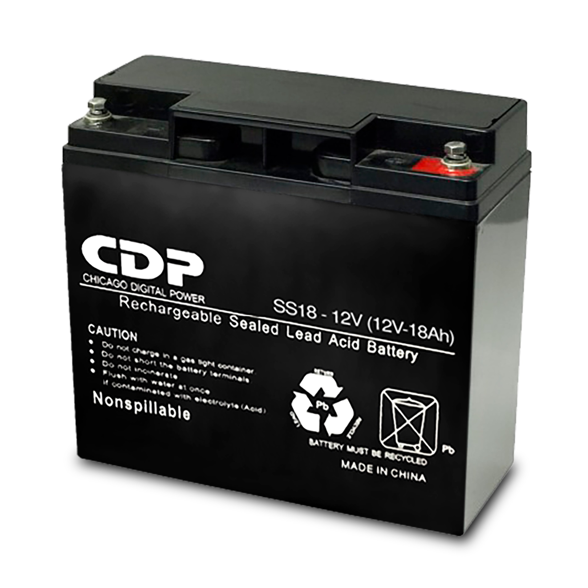 Batería para No Break CDP SLB12-18 Bateria de Plomo acido, seca sellada 12Vdc-18Ah BATCDP110