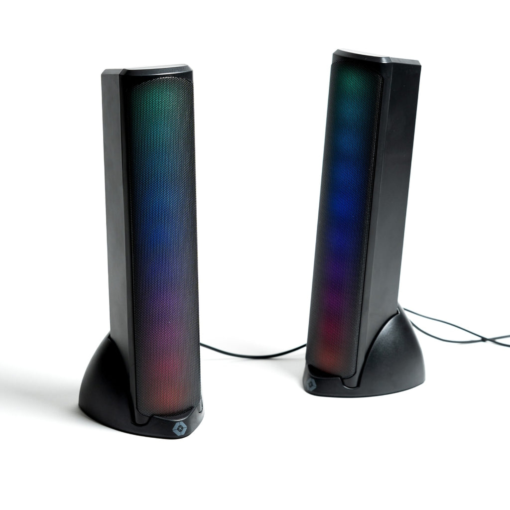 Bocinas Inalámbricas Gamer con Luz RGB - Sonido HQ Transmisión BT Aura | VORTRED BOCMST4110