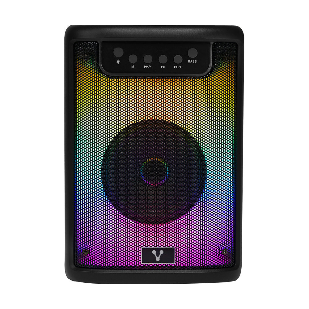 MINI BAFLE VORAGO KSP-205 NEGRO 4 PULGADAS 10WATTS RMS / RECARGABLE / TWS BT 4HRS CARGA USB TIPO C