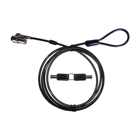 CANDADO DE LLAVE PARA LAPTOP TIPO T V-BAR LONGITUD DE CABLE 1.8 MTS GROSOR DEL CABLE 4mm ACCTCZ010