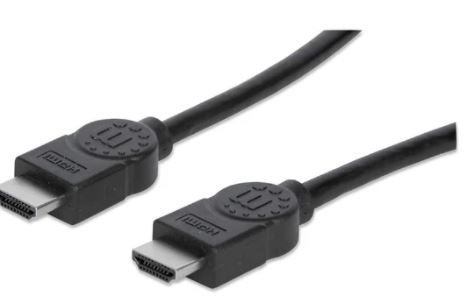 323260 Cable HDMI 4K de Alta Velocidad con Canal Ethernet, Macho a Macho, Blindado, Color Negro, 15 m