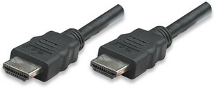 323239 Cable HDMI de Alta Velocidad con Canal Ethernet, HDMI Macho a Macho, Blindado,Color Negro,5 m, HEC,ARC,3D,4K 30Hz.