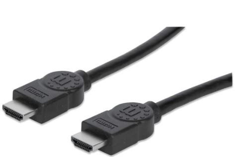 323246 Cable HDMI Macho a Macho, Blindado, Negro, 10 m; Con canal Ethernet, Canal de Audio de Retorno, Vídeo en 3D y Color Profundo.