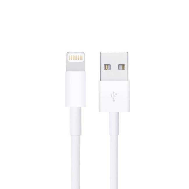 Cable USB A a LIGHTNING, color blanco. 1 metro de largo. Alta resistencia de materiales y carga rápida DB-G-USBLB CABDBU040