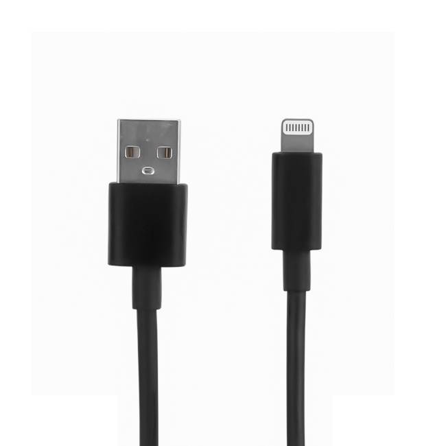 Cable USB A a LIGHTNING, color negro. 1 metro de largo. Alta resistencia de materiales y carga rápida DB-G-USBLN CABDBU060