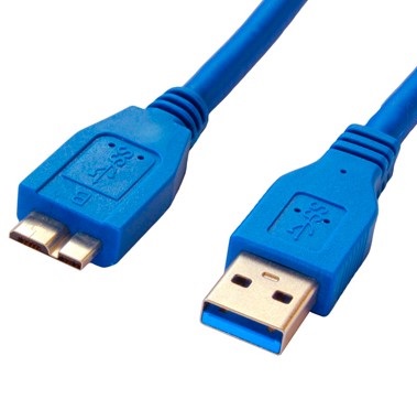 Cable USB BROBOTIX 364105, USB, Micro-USB B, Macho/Macho, Azul