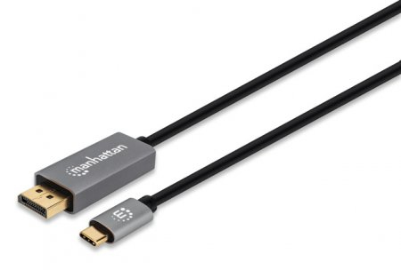 Cable USB-C a DisplayPort M  MANHATTAN 354851 , USB C, DisplayPort, 3 m, Negro